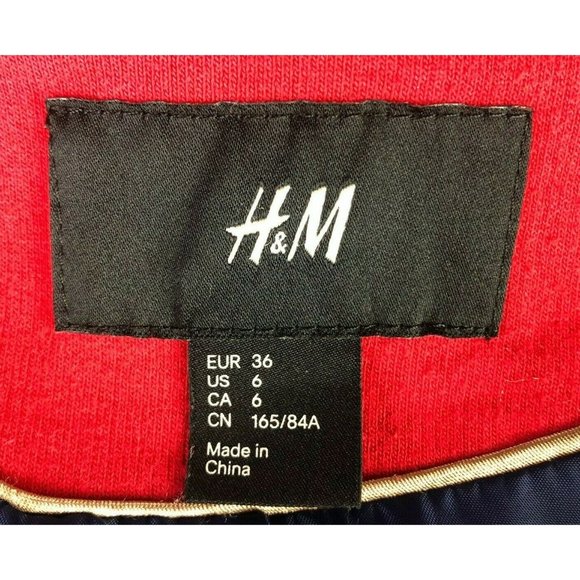 H&M Red Soft Blazer Size 6 - Picture 8 of 9